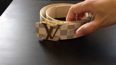 real vs fake white louis vuitton belt|genuine louis vuitton belt.